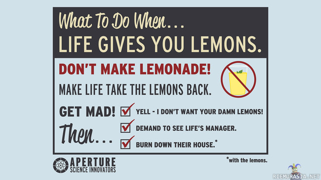 When life gives you lemons