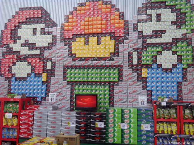 Super Mario - Mario ja Luigi limutölkkien laatikoista