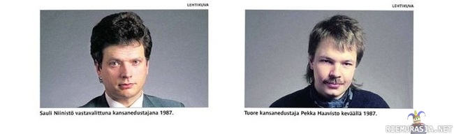 Niinistö ja Haavisto 80-luvulla