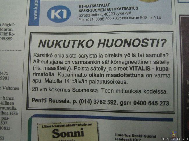 Nukutko Huonosti?