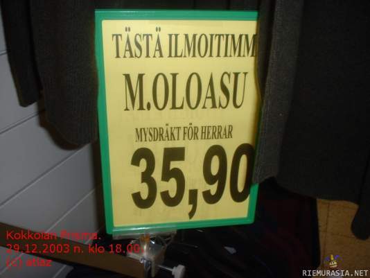 Moloasu - Halpaa huumoria.