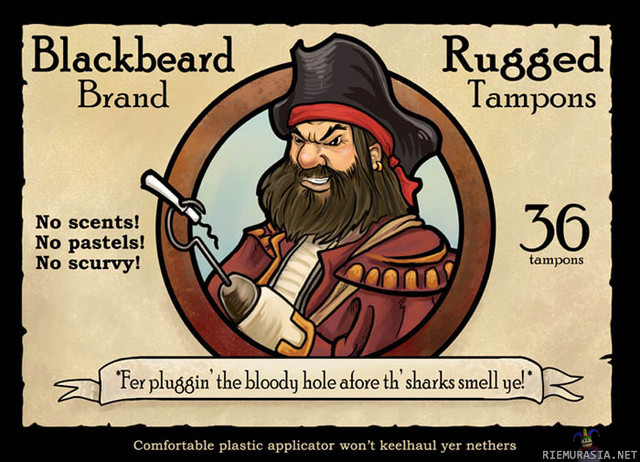 Black Beard Rugged Tampons