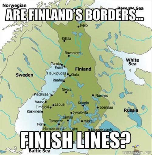 Finlands borders