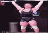 Powerlifter Victory Dance