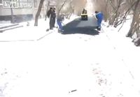 Venäjällä lumen peittämät tiet päällystetään asfaltilla