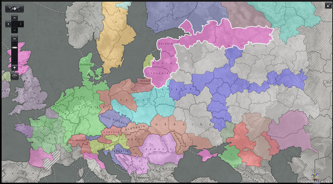 Suur-Suomi WoT:in CW-kartalla - Koska Wargames ei ole suostunut tekemään suomenkielisiä forumeita, valloitti 10 suomalaista klaania ison alueen EU-serverin CW-karttaa ja väritti sinne Suomen lipun..