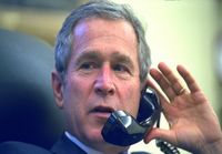 George Bush puhelimessa