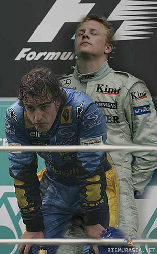 Rankan kisan jälkeen - Räikkönen ja Alonso päästämässä paineita kovan kisan jälkeen.