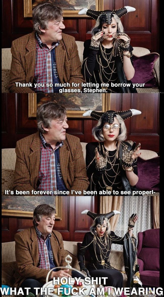 Lady Gaga & Stephen Fry - Stephen Fry on brittikoomikko