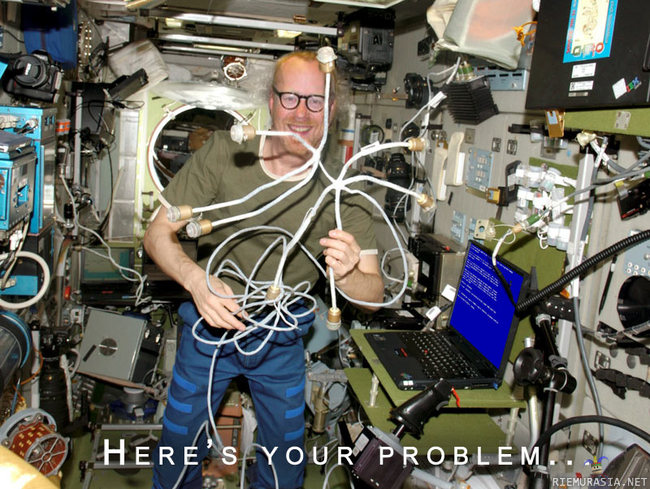 Tietokoneongelma vaivaa avaruusasemaa (HS 14.6) - Laajamittainen tietokoneongelma vaivaa avaruusasema ISS:sää. Onneksi apu 
saatiin nopeasti perille ja ongelman ydinkin on jo paikannettu.