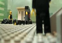 Matrix Slowmotion Bullet Scene in LEGO