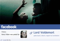Harry Potter poked by Voldemort