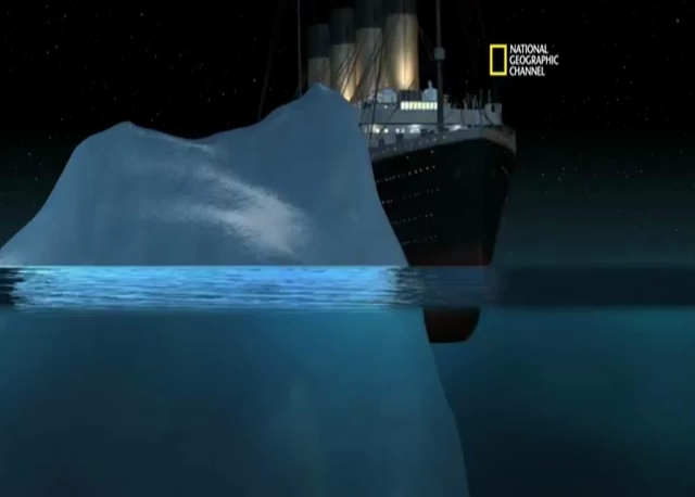 Tarkka seloste/kuva miten titanic uppos