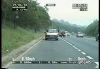 Biker Gets Hit On England Highway