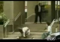 Security Guard Owns Skater