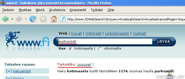www.fi - Hakukone joka ymmärtää suomalaisia :)