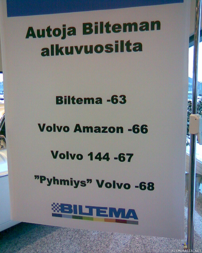 Biltema - volvo pyhimys pyhmiys porossa