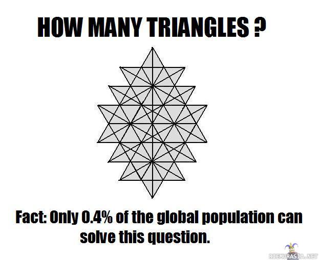 Kuinka monta kolmiota?