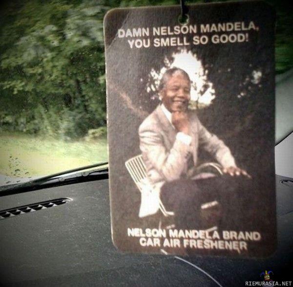 Aika random ilmanraikastin - Damn Nelson Mandela, you smell so good!