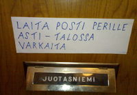 Talossa varkaita..