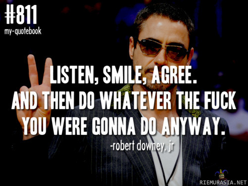 Robert Downey JR. - ohjeistaa parisuhdetta
