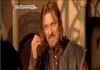 One does not...