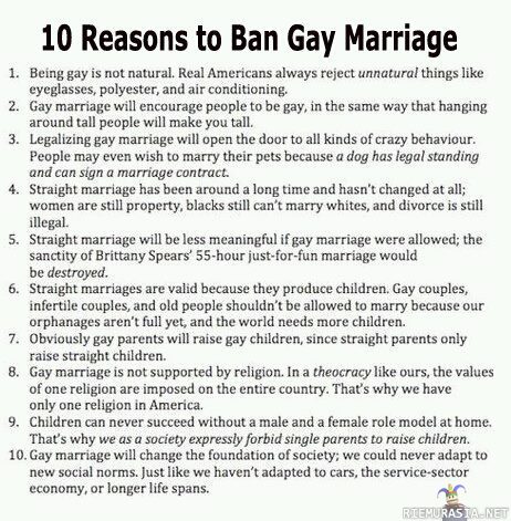 Gay Marriages Arguments 81
