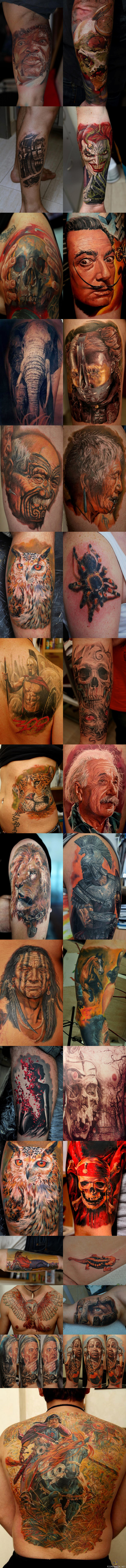 Tatuointitaiteilija Dmitriy Samohin