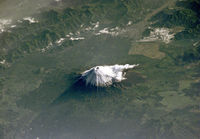 Mount Fuji kansainväliseltä avaruusasemalta kuvattuna