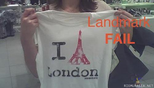 Landmark FAIL - Minä Eiffel-tornitan Lontoota :]