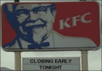 KFC Closing Early