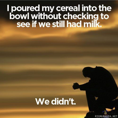 No more milk