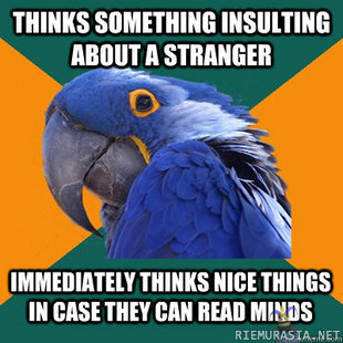 paranoid parrot - ajatusten lukijat