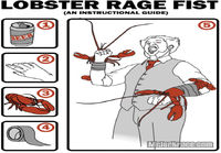 Lobster rage fist