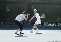 Tennistä kuvaamassa..