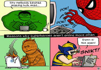 Reasons Why Superheroes aren\\\'t Online More Often