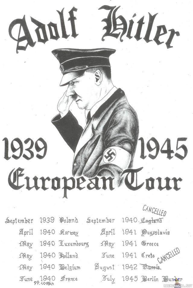 hitler europe tour