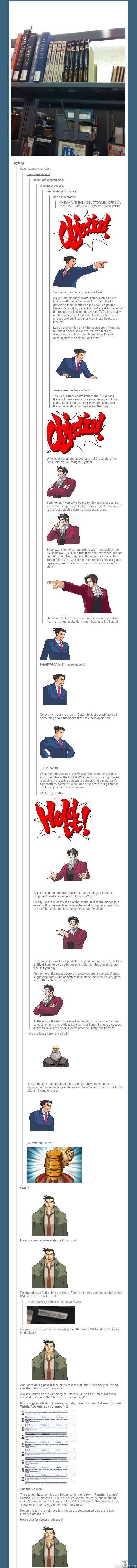 Tumblr - Phoenix Wright - Parhaimpia tumblr pätkiä mitä tullut wastaan