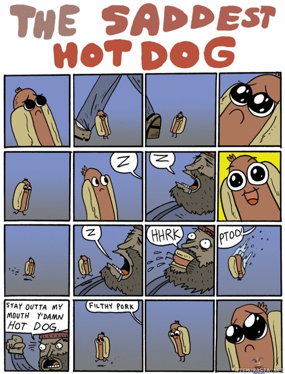 Lonely hot dog