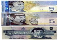 Spock Kanadan viiden dollarin setelissä