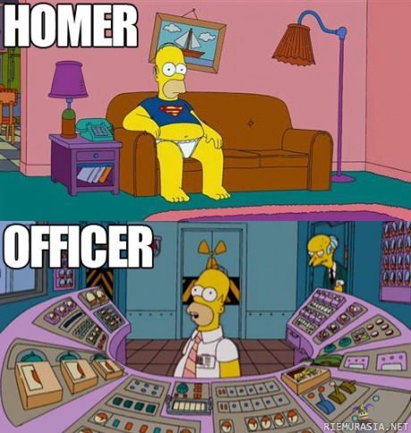 Homer and Officer