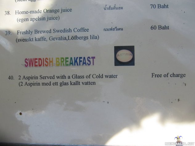 Swedish Breakfast -   