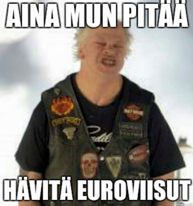 Aina mun pitää hävitä euroviisut