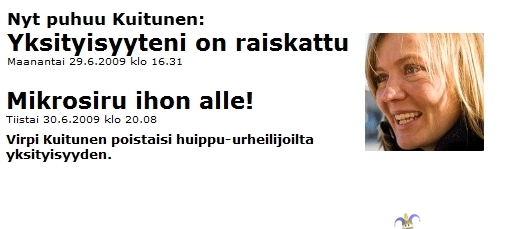 Virpi Kuitunen - mielialavaihtelua?