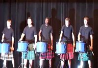 Hot Scots drum line