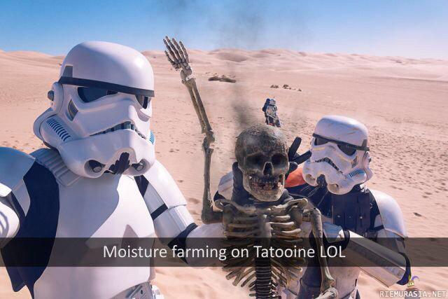 Moisture farming - Stromtrooper selfie