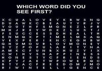 Ensimmäinen sanan jonka näet?