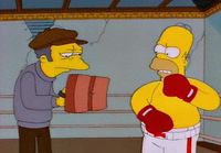 Homer nyrkkeilee