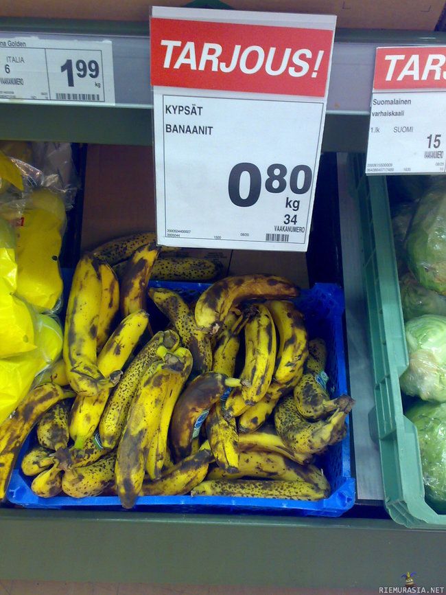 Banaanit - Näyttäähän noi kypsiä olevan
