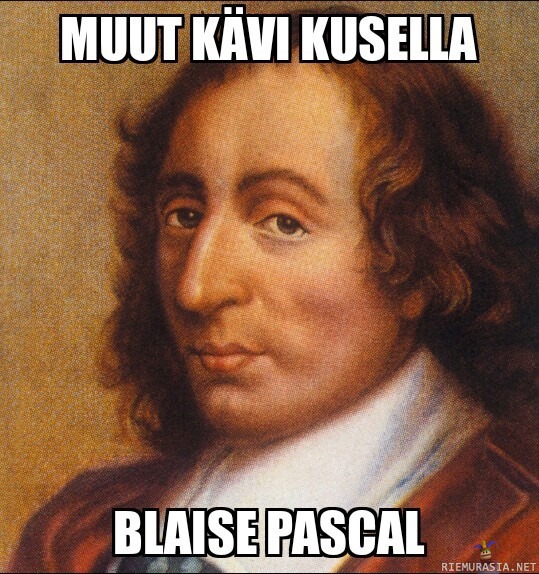 Pävän puujalka - Blaise Pascal
